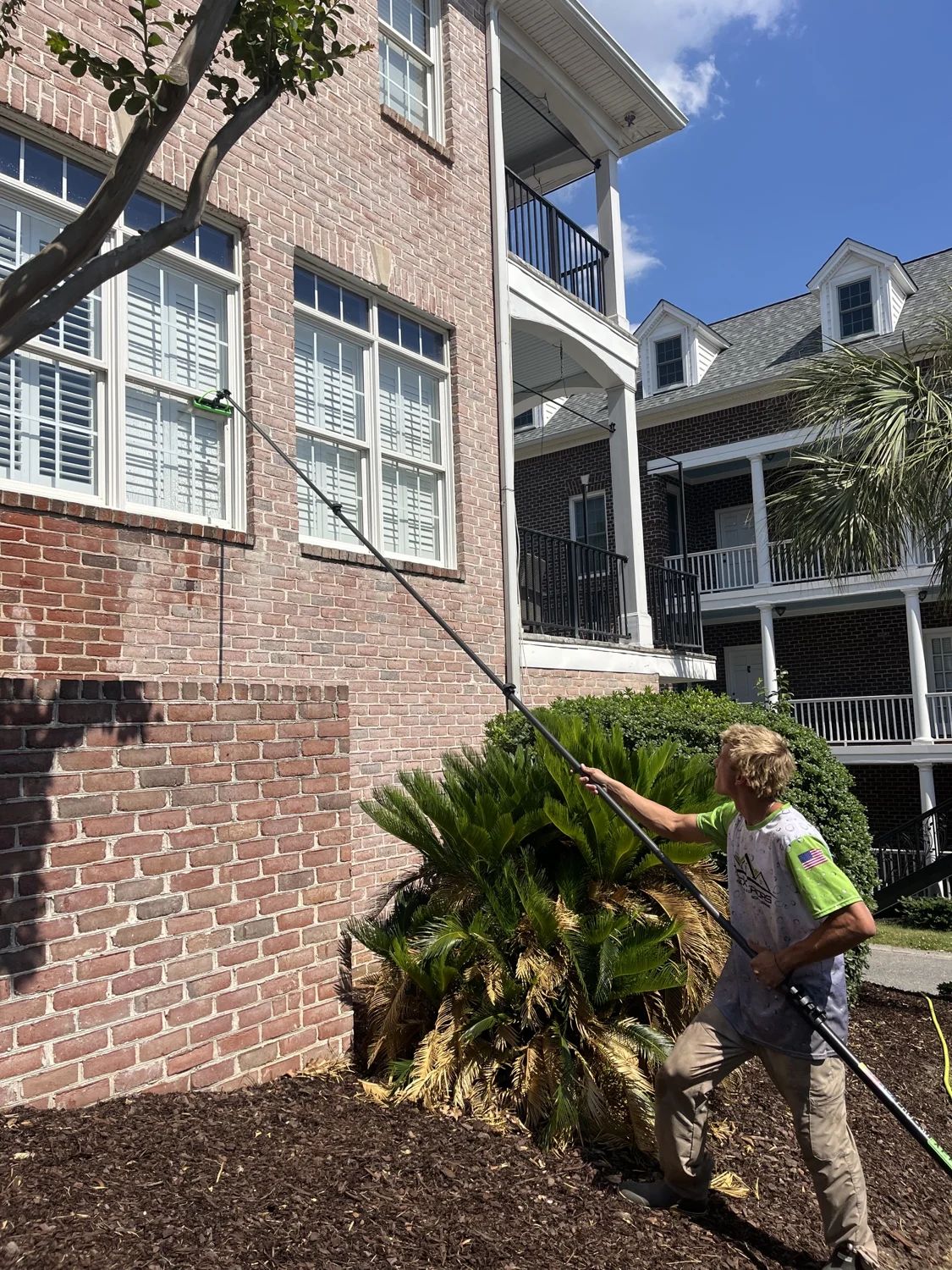 Window cleaning by A Plus Exteriors
